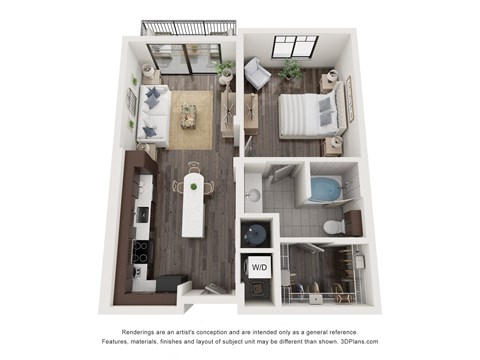 Edge at Flagler Village apartments in Fort Lauderdale Florida photo of one bedroom apartment